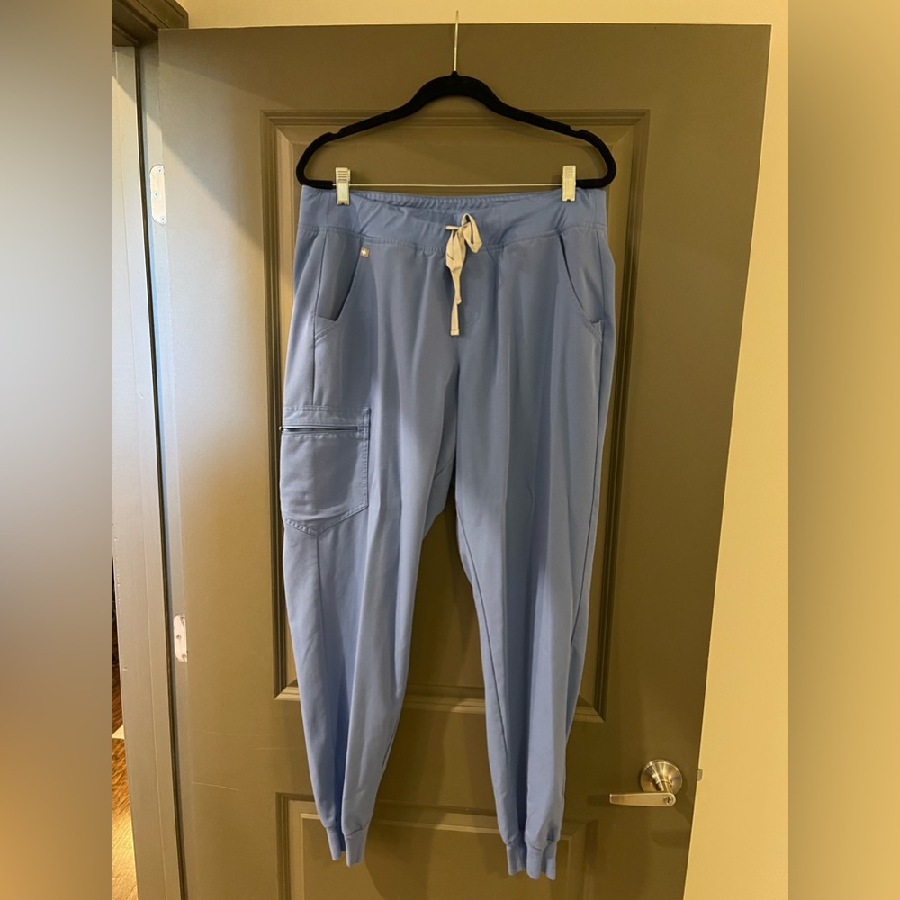 Figs Ciel Blue Jogger Scrub Pants